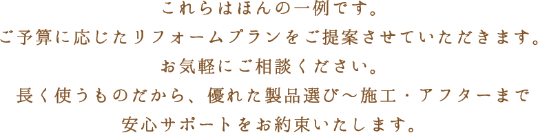 これらはほんの一例です